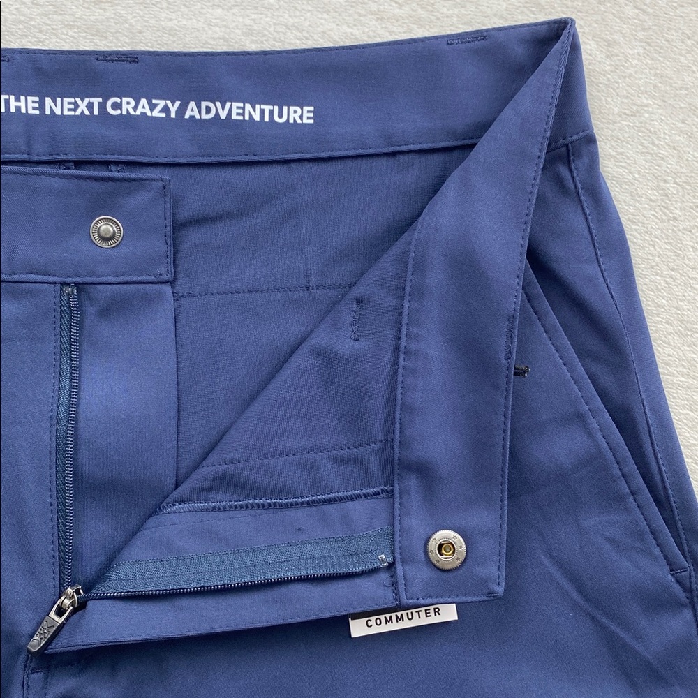 Rhone Commuter Flex Knit Flat Front Lifestyle/Performance Short (Navy) - Picture 8 of 16